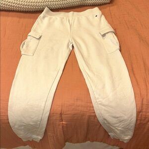 Champion Kids Cream Joggers with Cargo Pockets